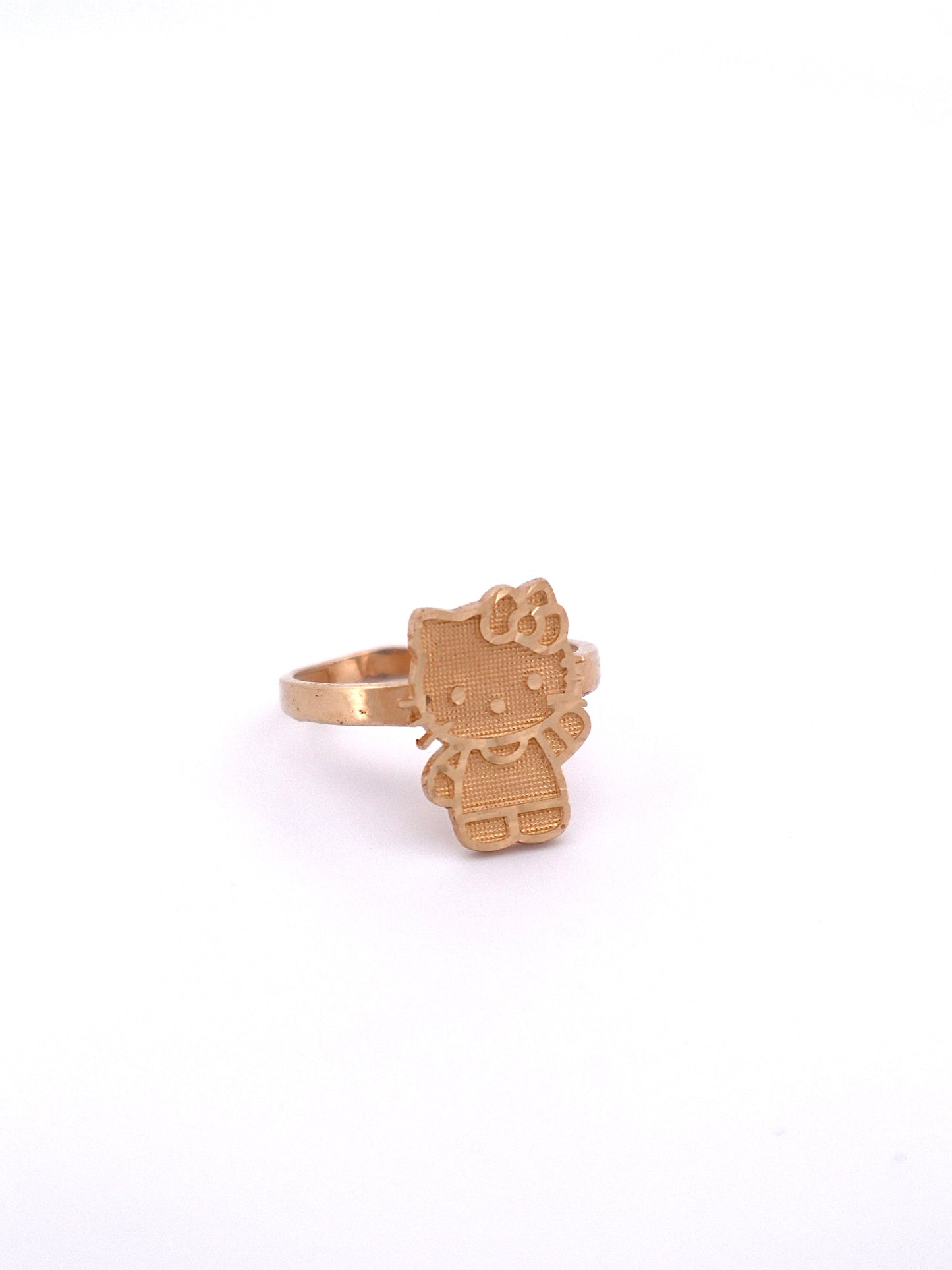 Solid 14k Gold Hello Kitty Full Body Ring