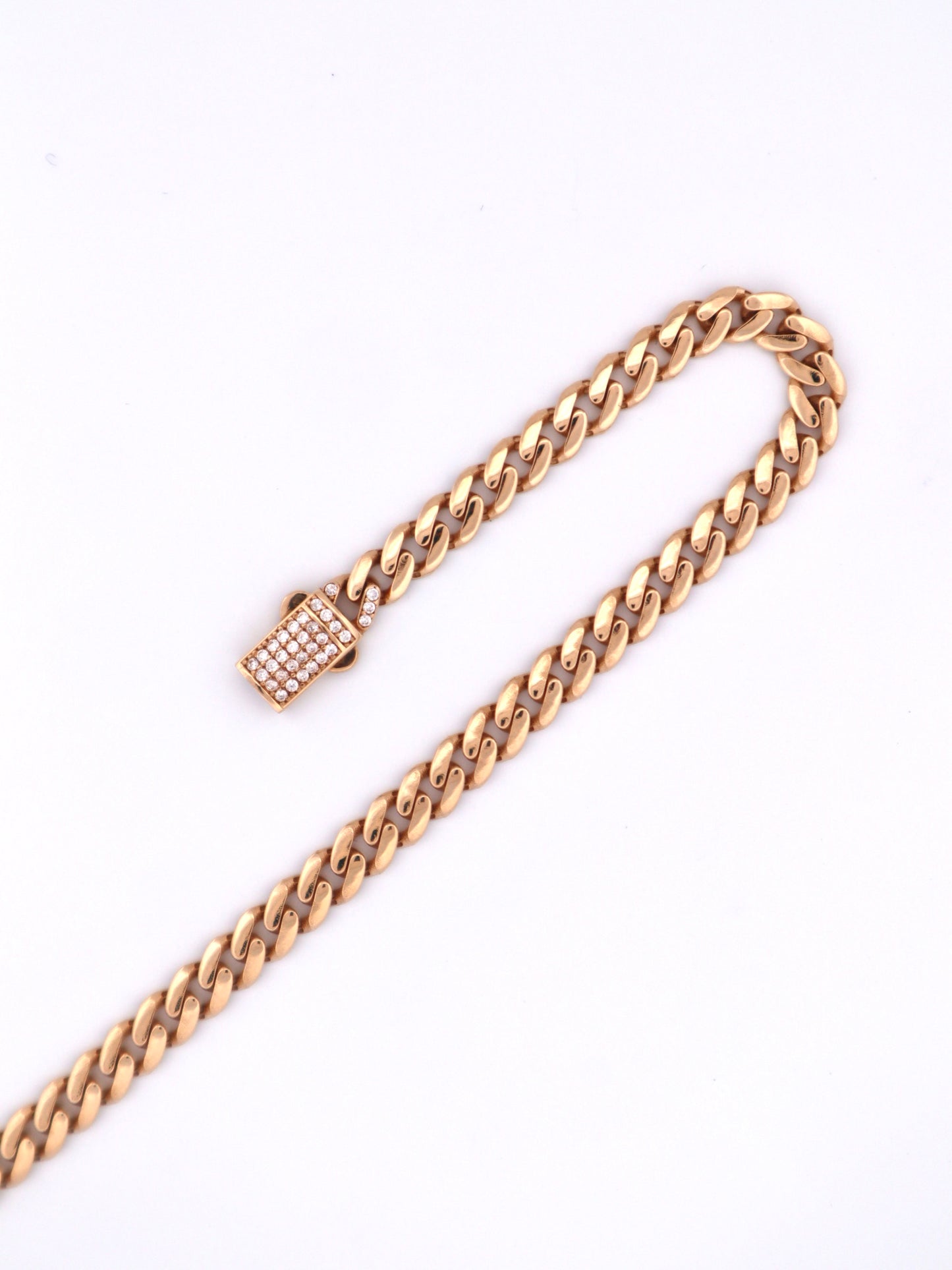 14k Gold Miami Cuban Bracelet Semi Solid 5mm