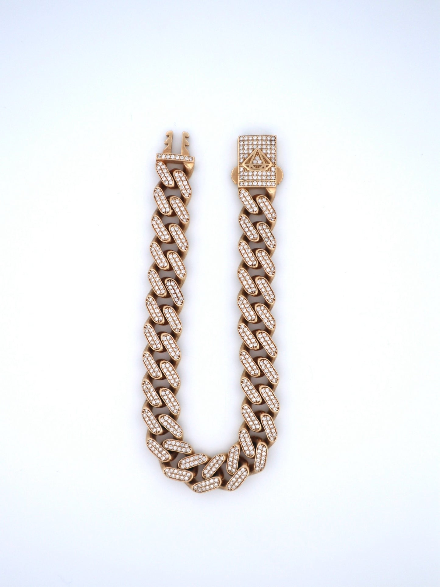 14k Gold Cz Cuban Bracelet