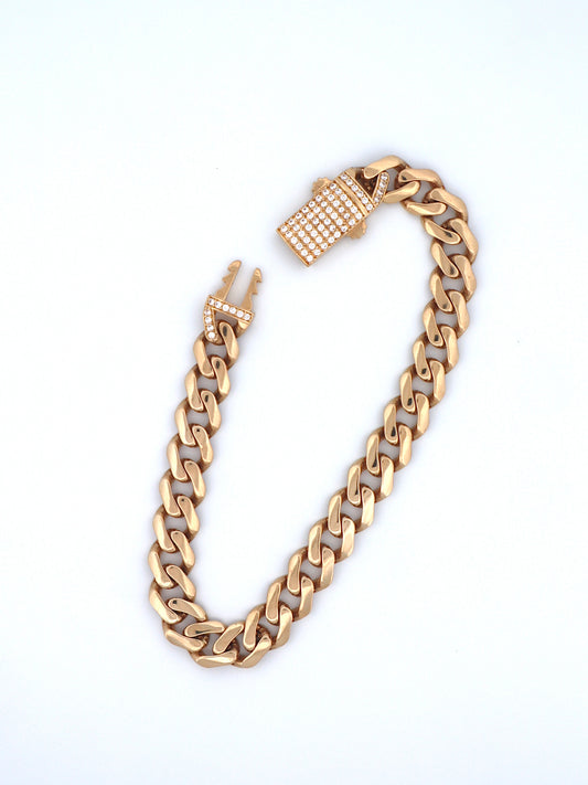 14k Gold Miami Cuban Bracelet 8mm
