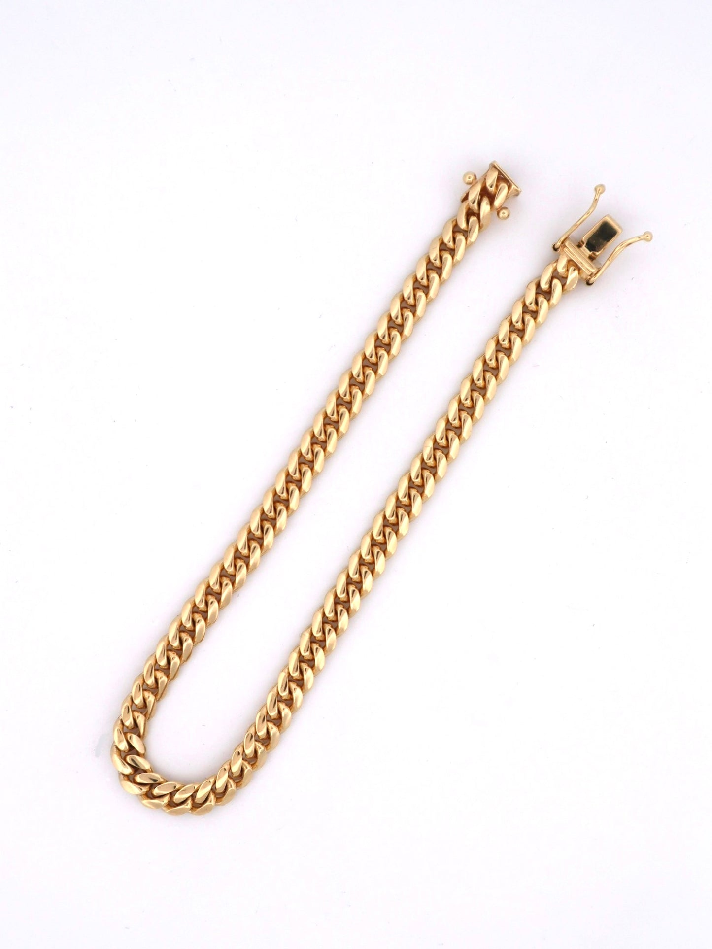 Solid 14k Gold Miami Cuban bracelet 5mm