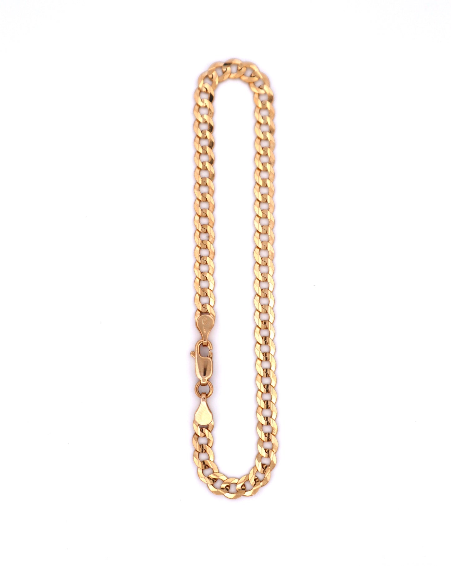 14k Gold Curb Bracelet 5mm