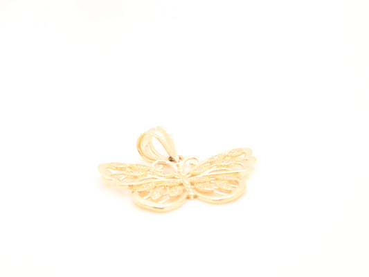 14k Gold Butterfly Pendant