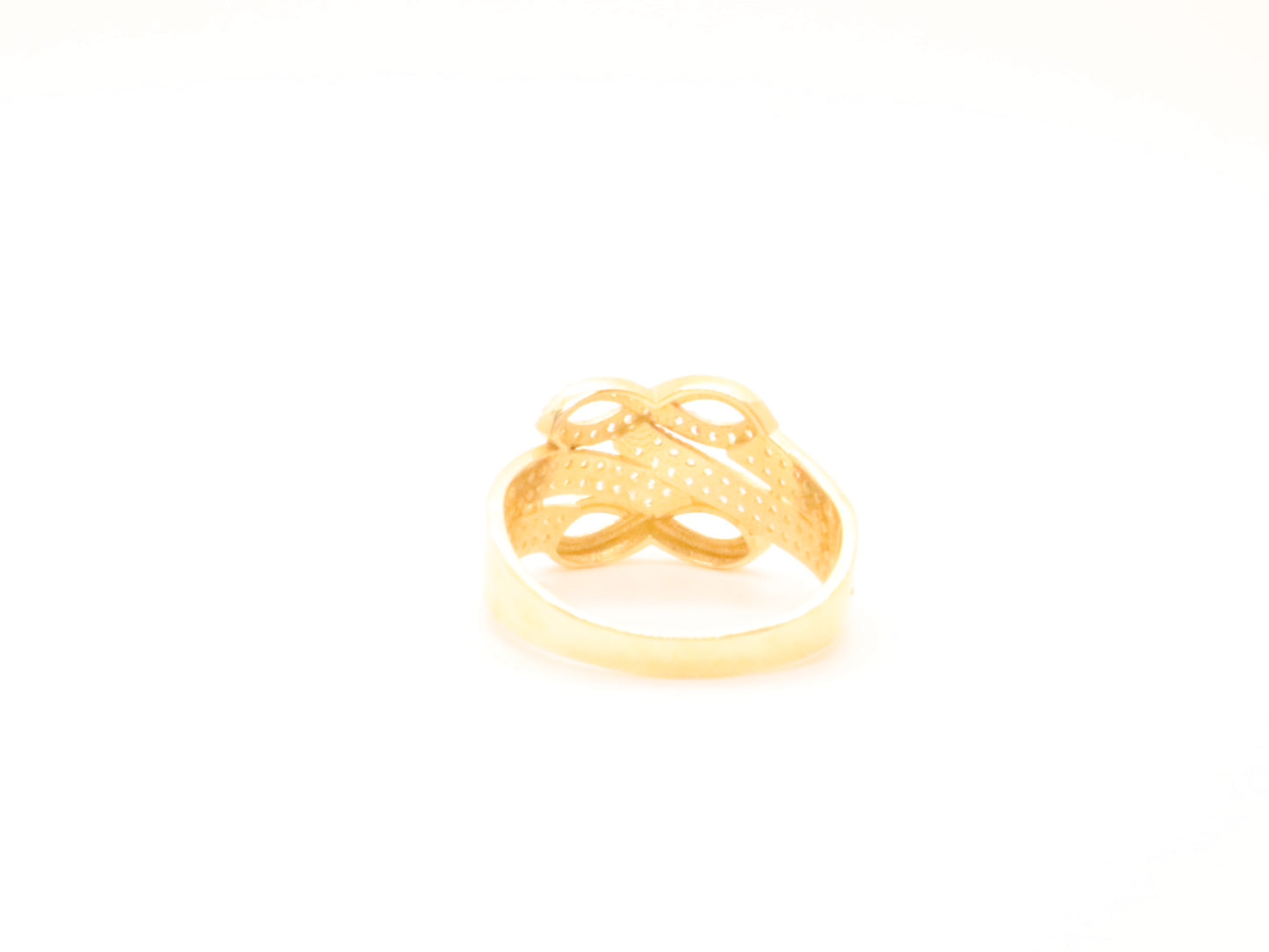 14k Gold Double Infinity Ring