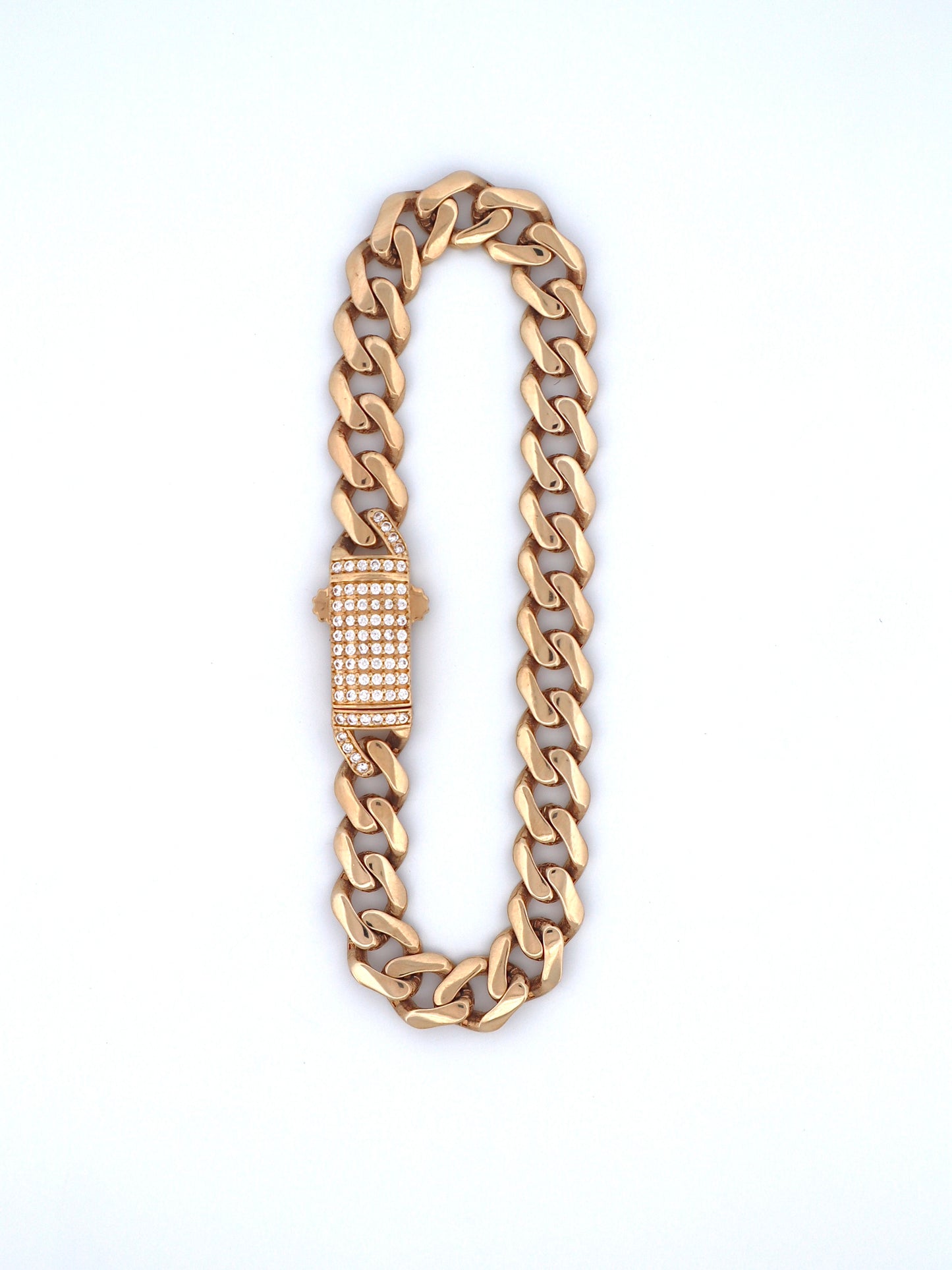 14k Gold Miami Cuban Bracelet 8mm