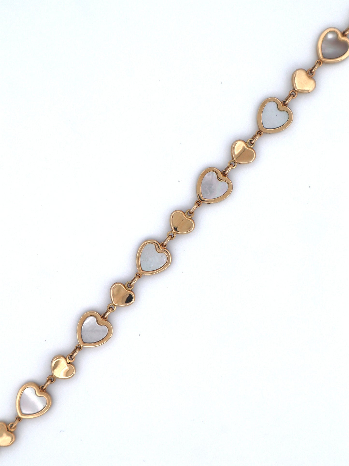 14k Gold Heart Bracelet