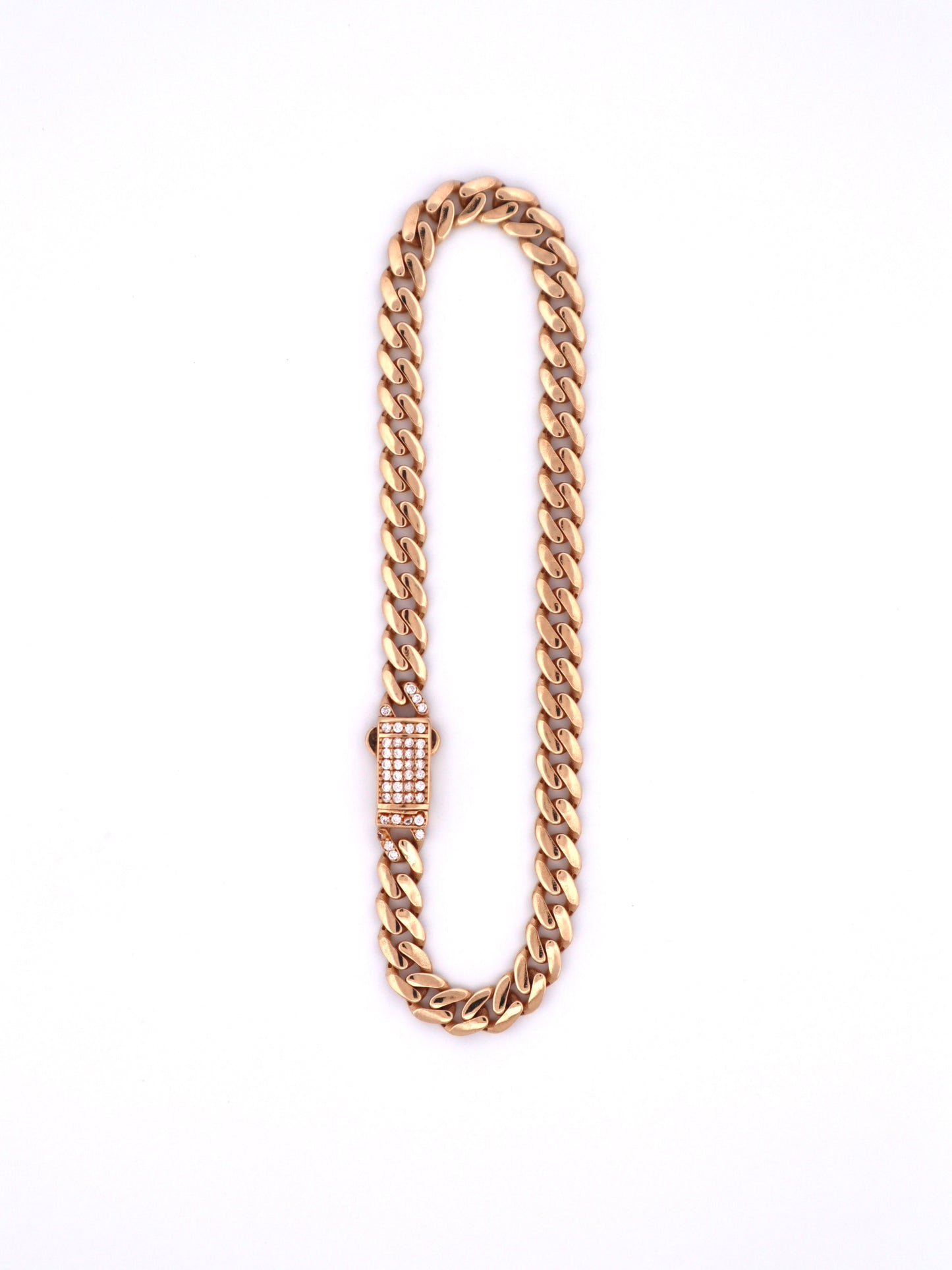 14k Gold Miami Cuban Bracelet Semi Solid 5mm