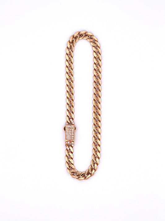 14k Gold Miami Cuban Bracelet Semi Solid 5mm