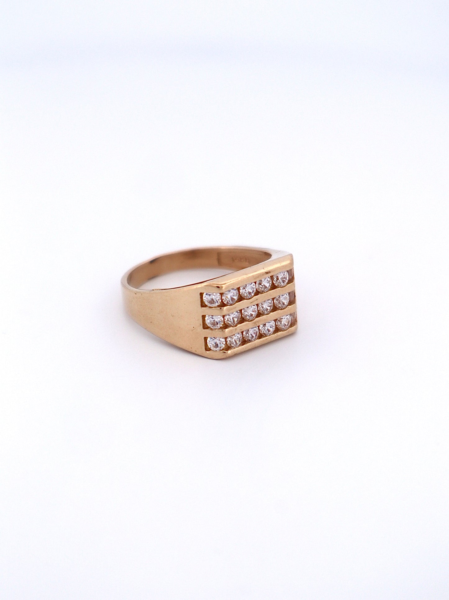 14k Gold Cz Ring