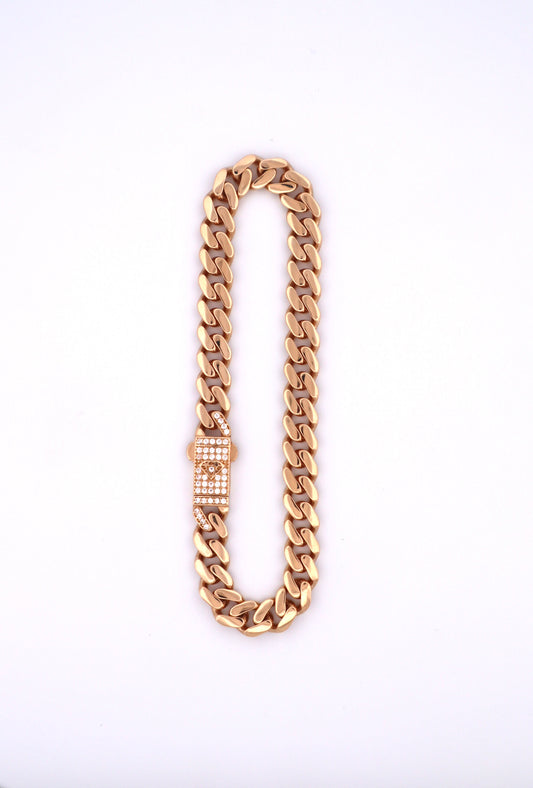 14k Gold Miami Cuban Bracelet Semi Solid 7mm