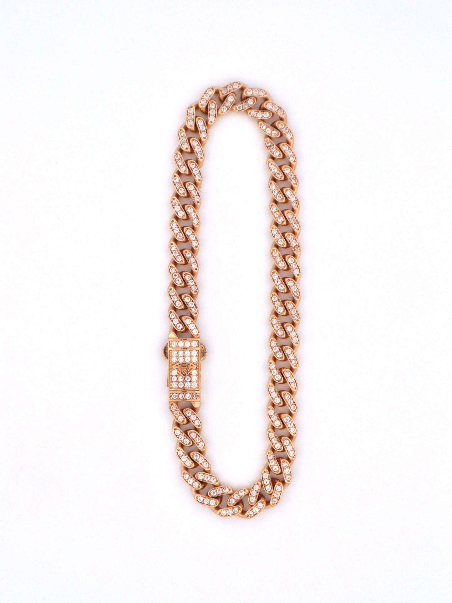 14k Gold Cz Miami Cuban Link Bracelet 6mm