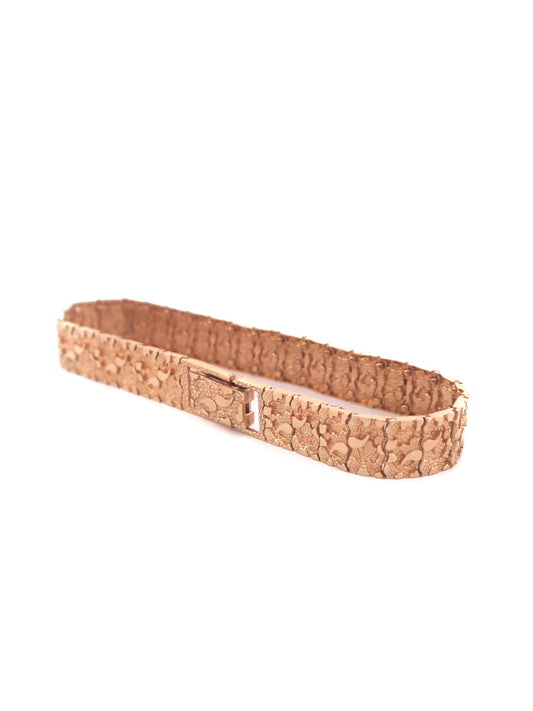 14k Gold Nugget Bracelet (10mm)