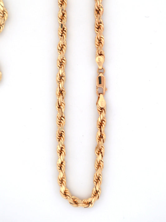 14k Gold Rope Chain 2mm