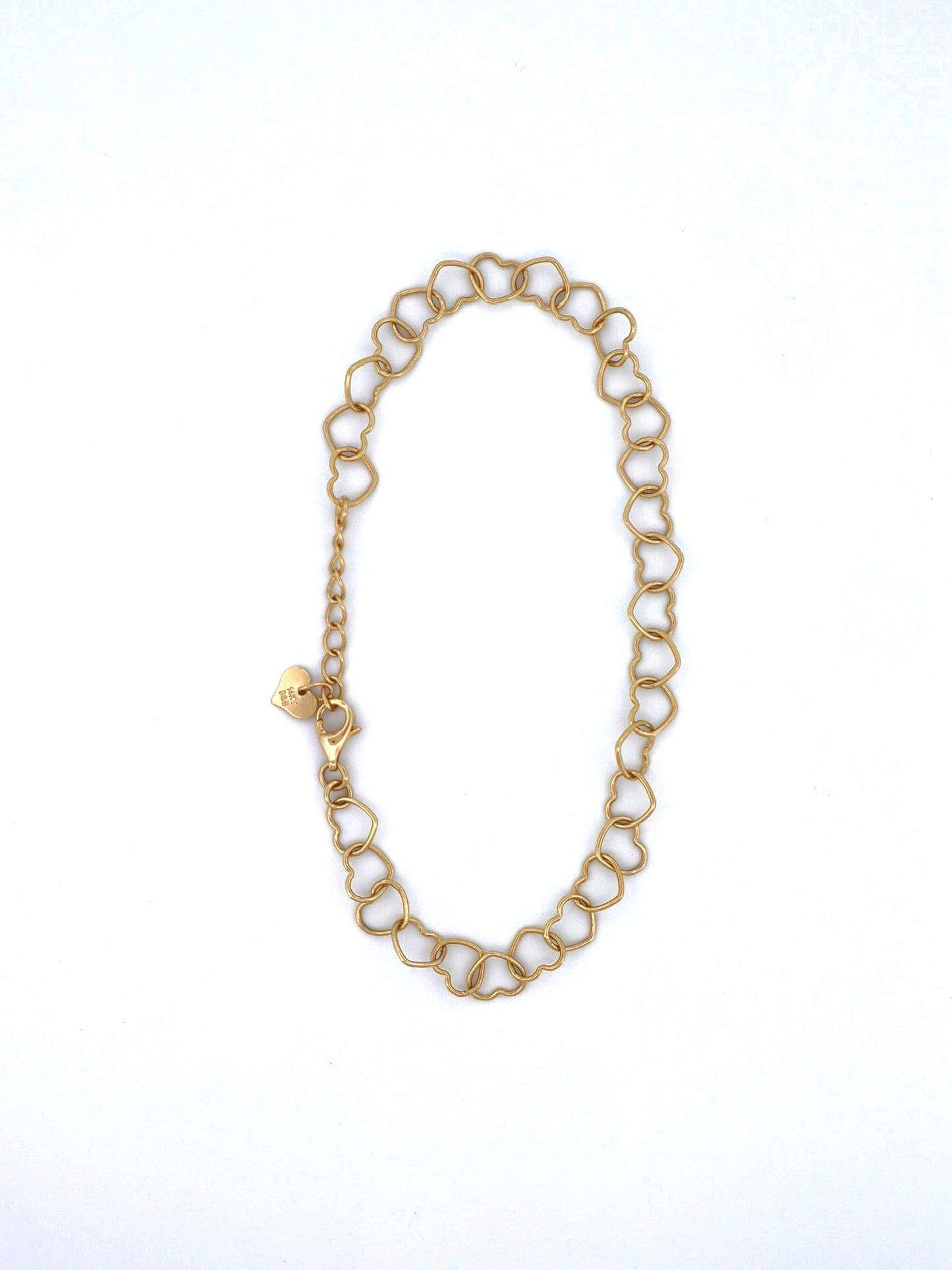 14k Gold Heart Bracelet